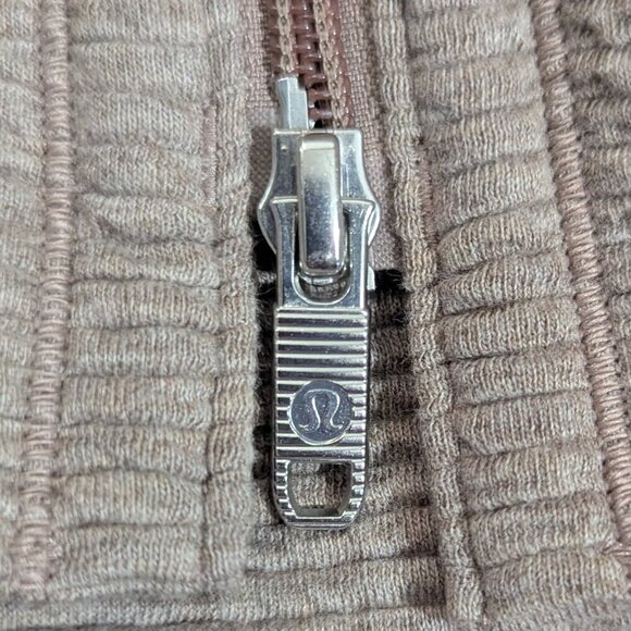 Lululemon Along the Way Full Zip Hoodie Heathered Soft Sand L NWOT - Picture 6 of 8